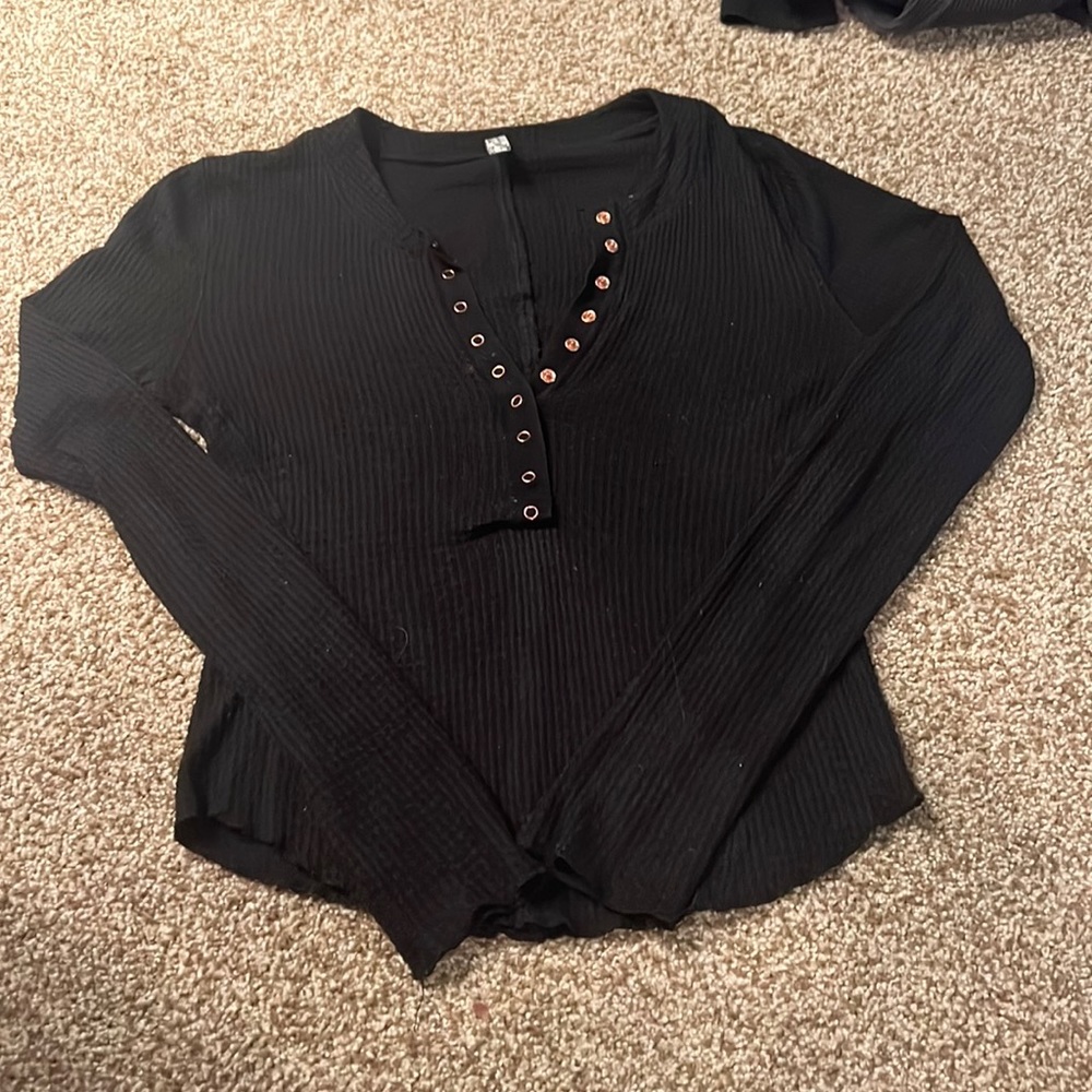 Free people long sleeve shirt